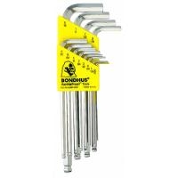 Set 12 Plated Balldriver L Wrenches 16936