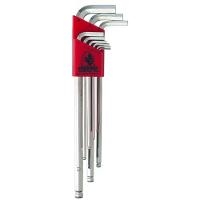 Set 9 Plated Balldriver L Wrenches 17099