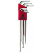 Set 9 Plated Hex L Wrenches 17199