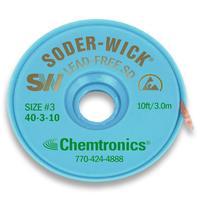 No Clean Desolder Braid  Green 10  Length   080  Width 40 3 10