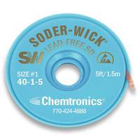 Lead Free Solder Wick  White 5  Length   030  Width 40 1 5