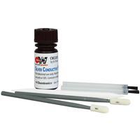 CircuitWorks Conductive Paint 5 g  0 18 oz  bottle  1 pick  2 brushes   2 swabs CW2205
