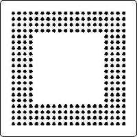 Flextac BGA Rework Stencil  Pack of 10 B6 256 2727 127