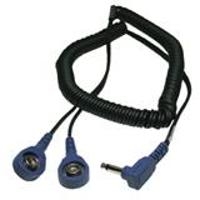 Coil Cord  Dual  12   Right Angle Plug 19863