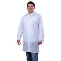 Statshield Lab Coat  Snaps  White  L 73623