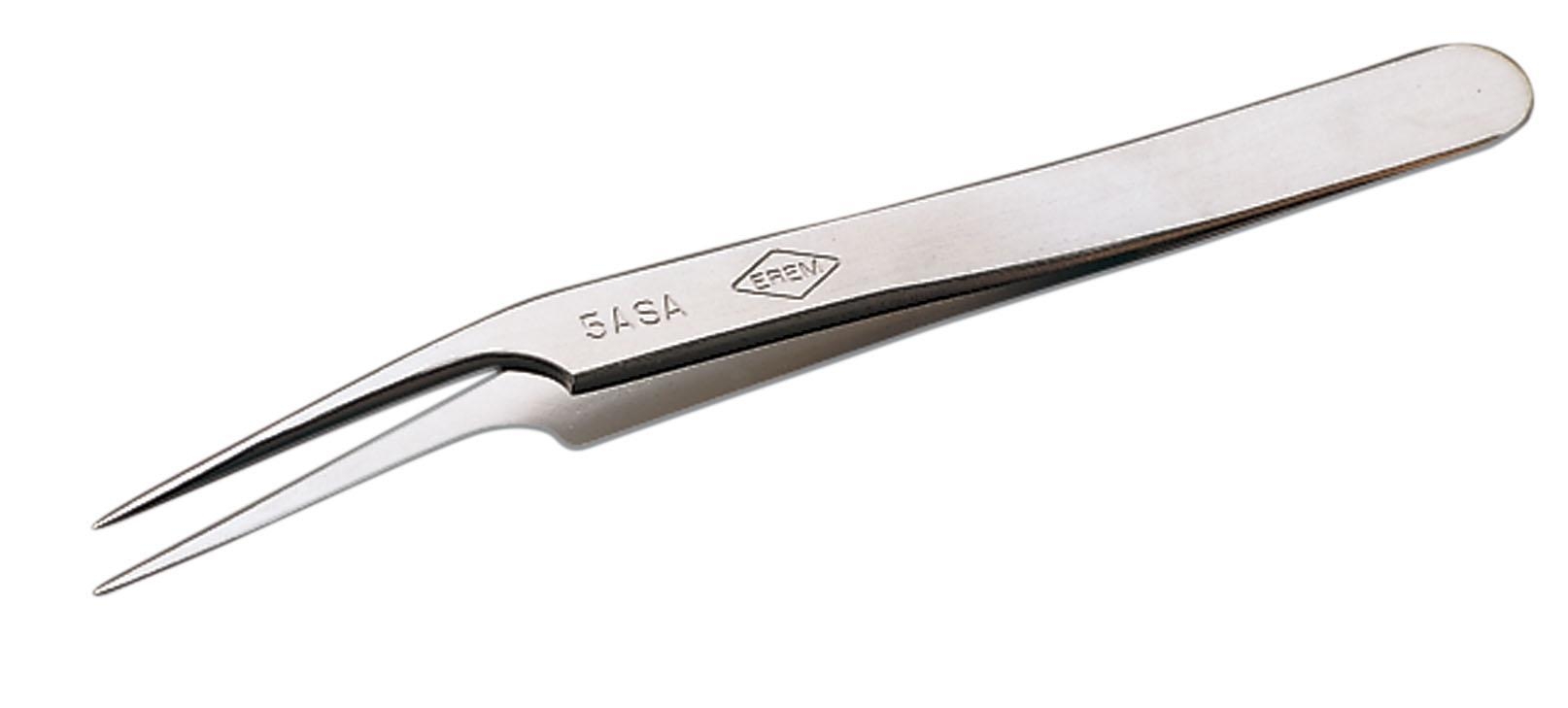 5ASA Offset Anti-magnetic Precision Swiss Tweezers