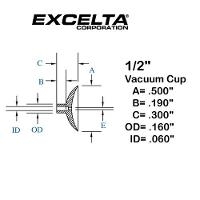 Buna n 1 2  ESD Vacuum Cup CB 12