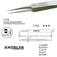 4 5  Straight Tapered Micro Tip Tweezer 5 SA