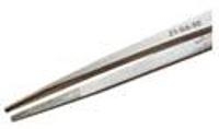 6  Straight Broad Tip Serrated Tweezer 21 SA SE
