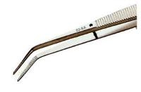 5 5  Angle Broad Tip Serrated Tweezer 22 SA