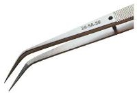6  Angle Broad Tip Serrated Tweezer 24 SA SE