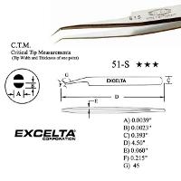 4 5  Offset Angulated Tip Tweezer 51 S
