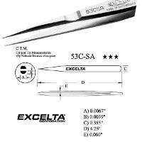 4 5 Straight Blunt Cutting Tweezer 53C SA