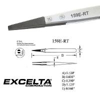 5  Straight Soft 3 0mm Tip ESD Tweezer 159E RT