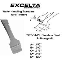 5  Teflon Pad Wafer Handling Tweezer 590T SA PI