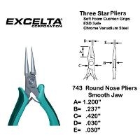 5  Round Nose Plier  ESD Safe 743