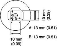 PLCC Nozzle  13 x 13 mm A1140B