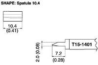 Long Blade Soldering Tip T15 1401