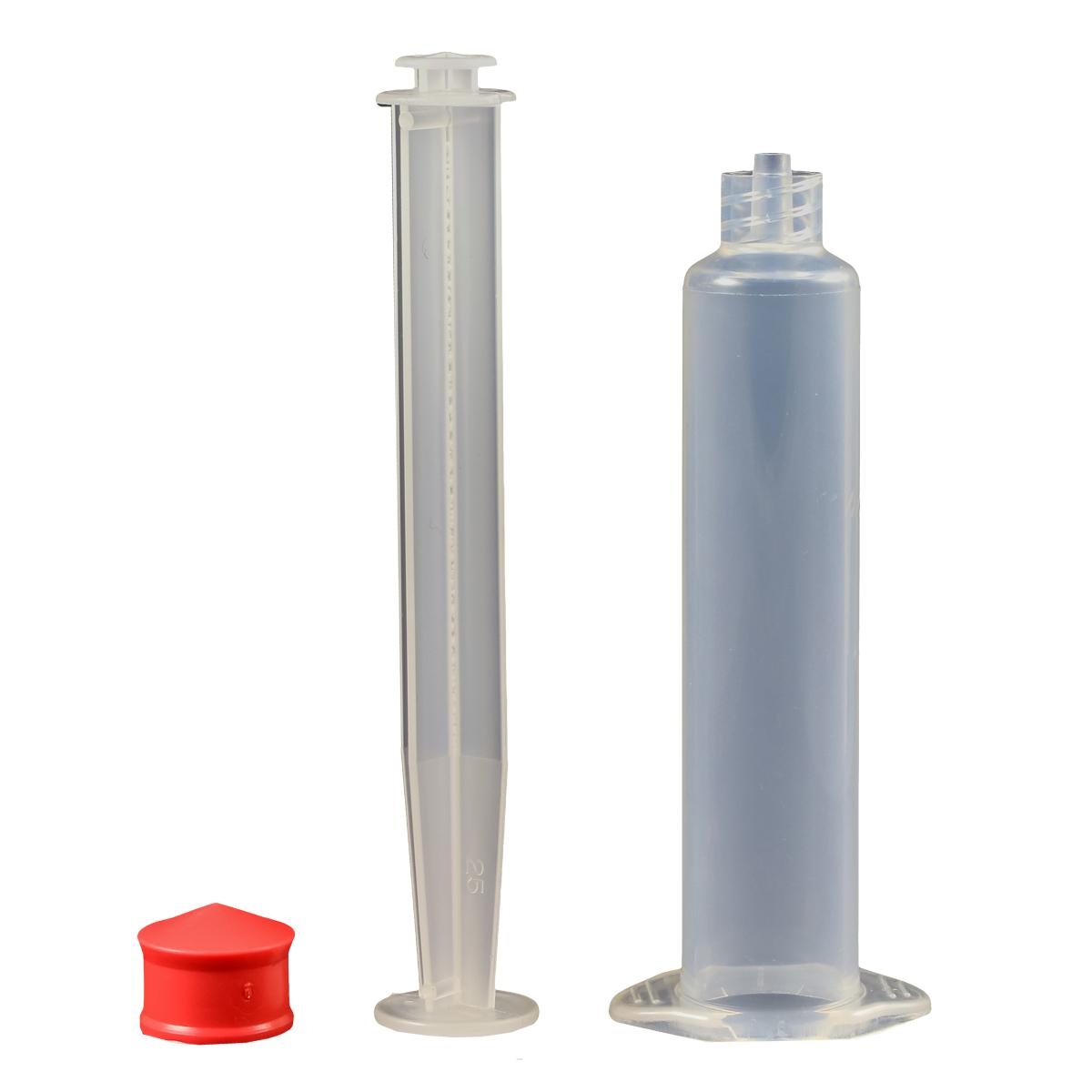 Jensen Global JG10M-30 10 cc Manual Luer Lock Unassembled Syringes Premium Clear Barrel Box of 30