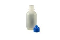 2 oz  Bottle LDPE Boston Round Blue Cap Luer Lock JG2 0BC B