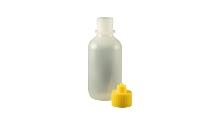 2 oz Bottle LDPE Boston Round Yellow Cap Luer Lock JG2 0BC Y