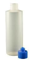 4 oz  Bottle LDPE Cylinder Blue Cap Luer Lock JG4 0BC B