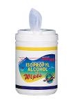 99  Isopropyl Alcohol wipes   100 tub  Polyester Wipes  6 x9   Priced per case of 12 SW100IPA
