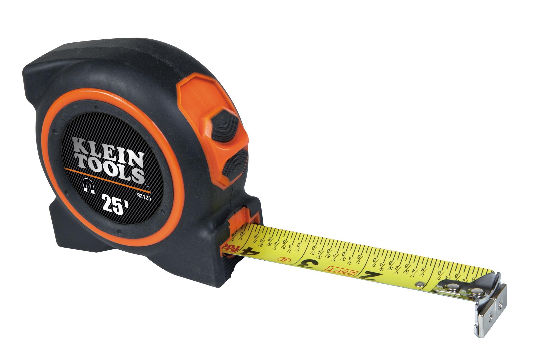 Klein Tools 93125 Tape Measure 25' Single Hook