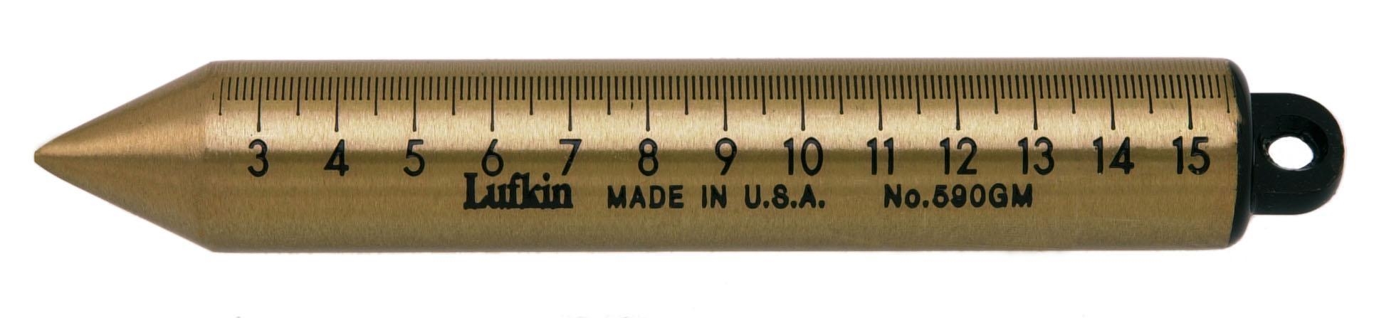 Lufkin 590gmn 22 Oz Brass Plumb Bob