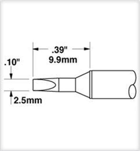 Metcal STTC Series STTC-836 Cartridge, Chisel, 2.5mm (0.1