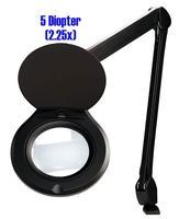 Accu Lite  5  Round LED Magnifier 5 Diopter  2 25x   Black ESD Finish ALRO5 45 5D B