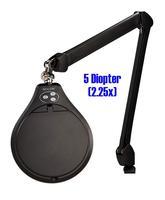 Accu Lite  6  Round LED Magnifier 5 Diopter  2 25x   Black ESD Finish ALRO6 45 5D B