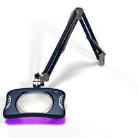 7 x 5 25  Rectangle UV LED Magnifier 4 Diopter  Spectre Blue 82300 4 12UV SB