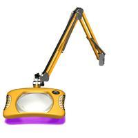 7 x 5 25  Rectangle UV LED Magnifier 4 Diopter  Blazing Yellow 82400 4 12UV BY