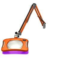 7 x 5 25  Rectangle UV LED Magnifier 4 Diopter  Brilliant Orange 82600 4 12UV BO