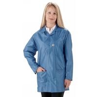 ESD Jacket w Short Sleeves  Blue   Small LEQ 43SS S