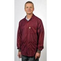 ESD Jacket w Cuffs  Burgundy   Medium LOJ 33C M