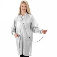 ESD Jacket w Cuffs  Black   M HOJ 93C M