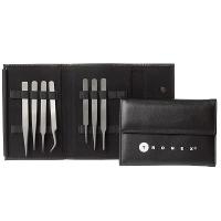 Magnetic Closure Tweezers Kit with 7 Titanium Tweezers 7 MKIT T