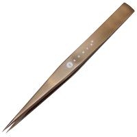 General Purpose Tweezers Gold Color Finish  Fine Tips AA S2B