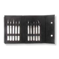 Economy Tweezer Case w Magnetic Closure Hold 10 Tweezers M CASE 10