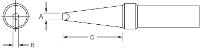  024  x  000  x  700  ET Single Flat Tip ETV