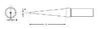  125  x 1 0  x 800  Long Screwdriver Tip PTM8